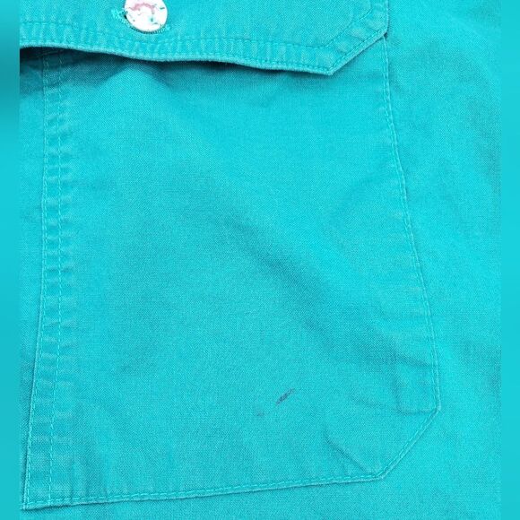 International Levi's Collection - Vintage Green Button Up - Used, Please Read!! - Picture 4 of 9